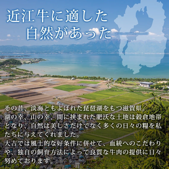 近江牛肩みすじすきやき　　　　500ｇ　　　　　　　　　　　創業明治29年 大吉商店 自社牧場