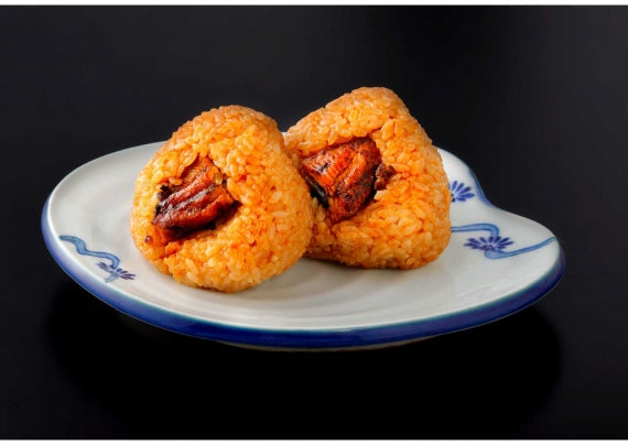 国産うなぎの蒲焼＆白焼きとおにぎりのセット　【蒲焼き3尾、白焼き2尾、おにぎり 5個】