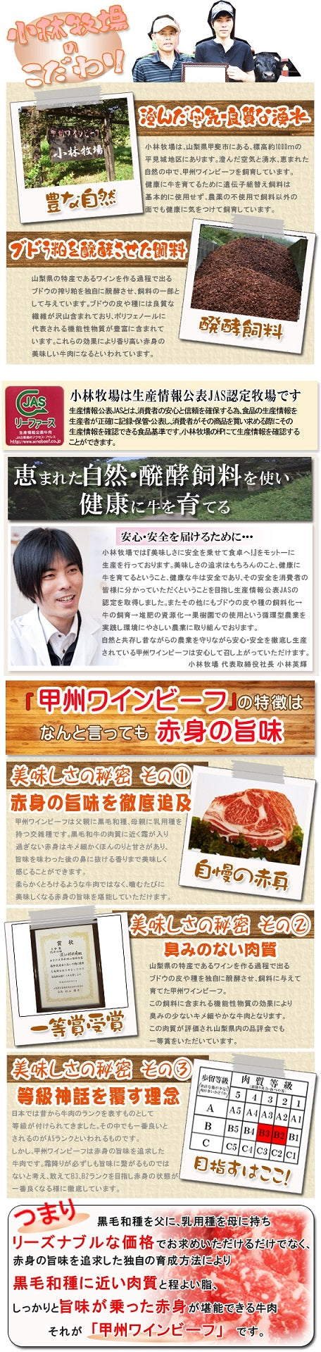 【ギフトに】【小林牧場産牛肉】甲州ワインビーフ　2種のしゃぶしゃぶ500gギフト(ギフト箱入り）【送料込み】【冷凍品】