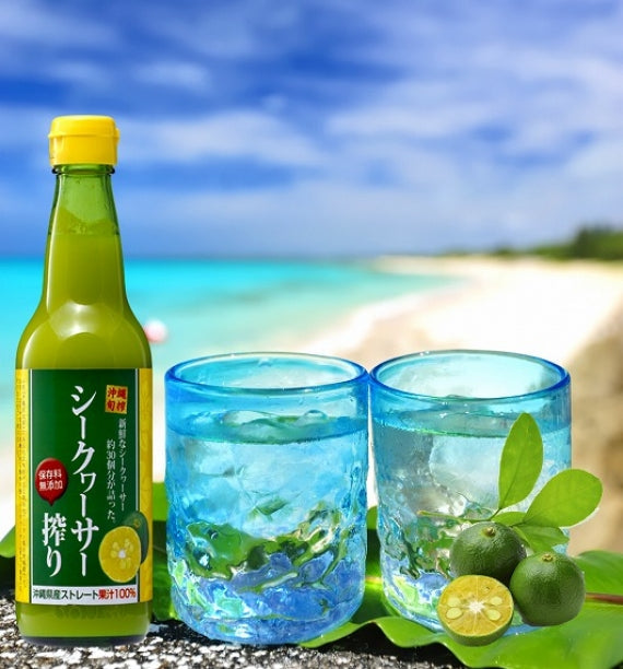 沖縄県産シークヮーサー搾り100％ストレート果汁360ml