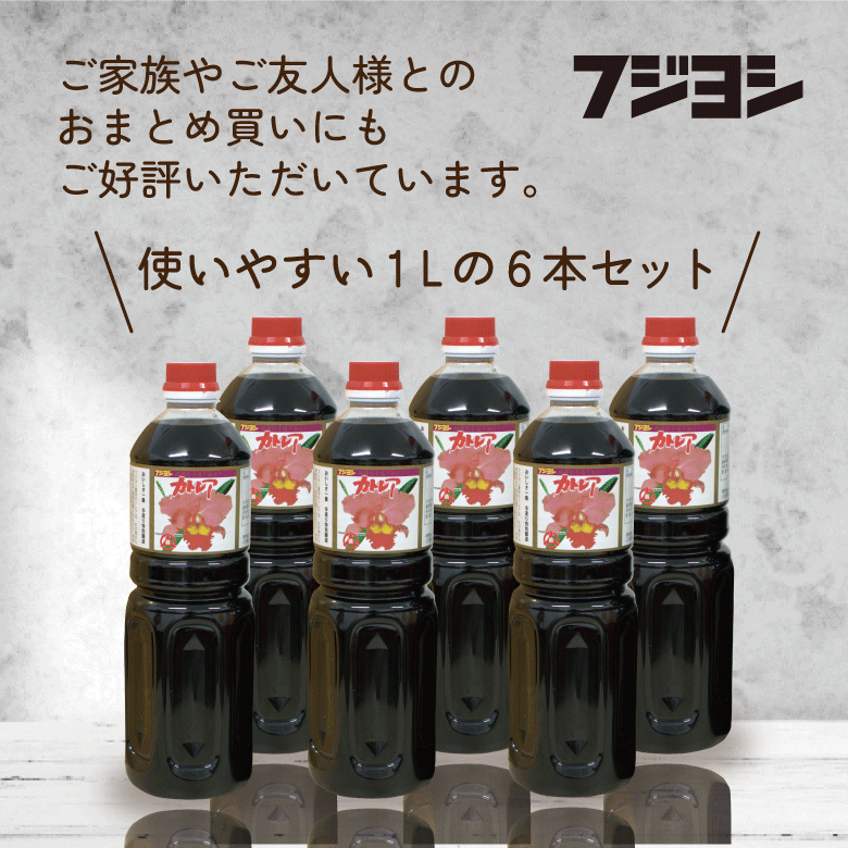 【九州のうま甘だし醤油のおまとめセット】カトレア醤油（１L6本セット）/大分県